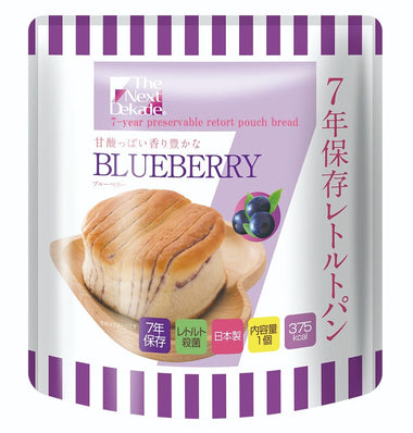 7年保存レトルトパンブルーベリー味パッケージ