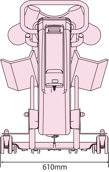 HugT1-02下部（車輪部）横幅寸法